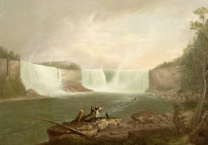 ナイアガラ：アメリカンフォール、1821年
